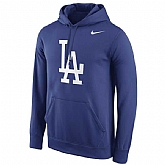 Men's Los Angeles Dodgers Nike Logo Performance Pullover Hoodie - Royal Blue,baseball caps,new era cap wholesale,wholesale hats
